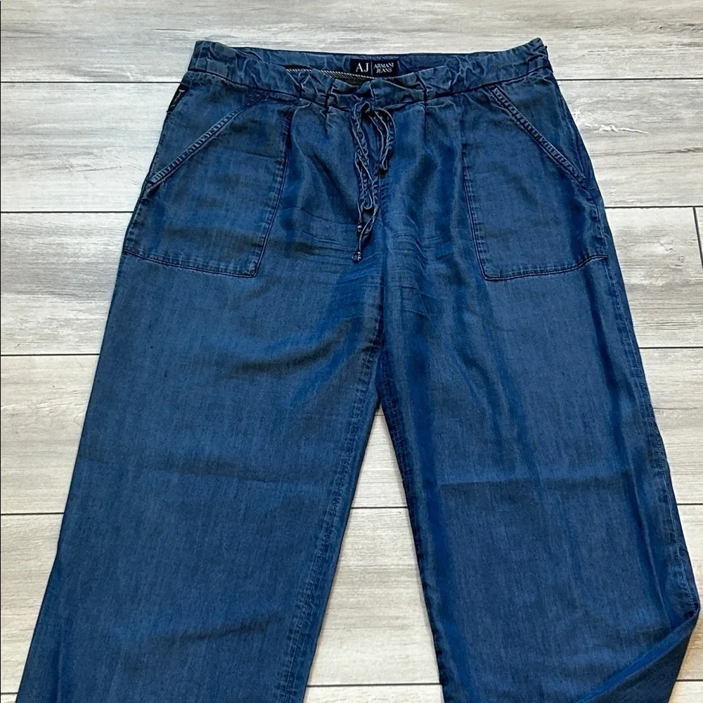 Armani Jeans Indigo series 009 Italy drawstring pants size 27